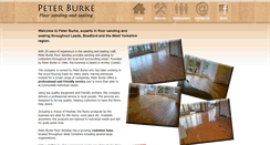 Desktop Screenshot of peterburkefloorsanding.com